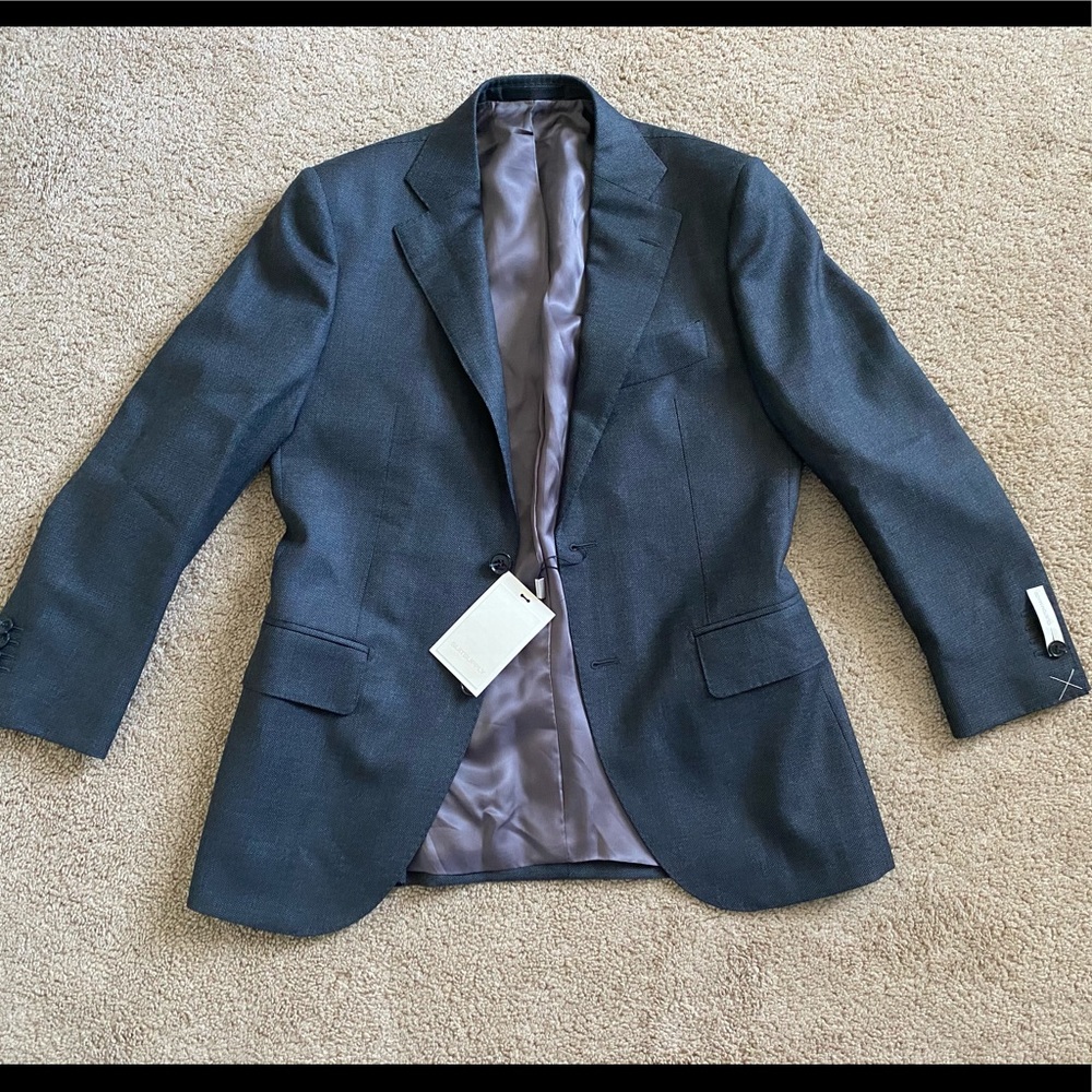 Suitsupply Gray Birdseye Lazio 36S Jacket Blazer